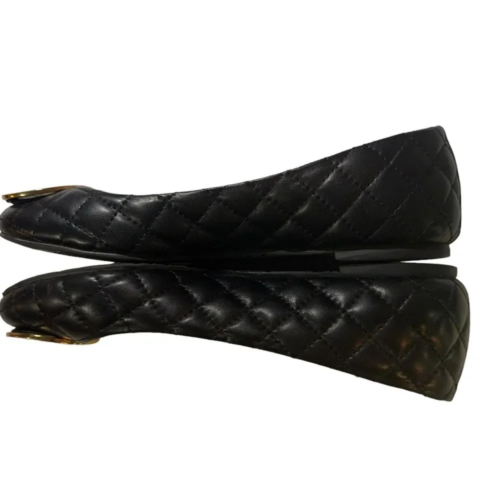 Tory Burch Quinn Quilted Leather Ballet Flat Woman’s Size 7M
